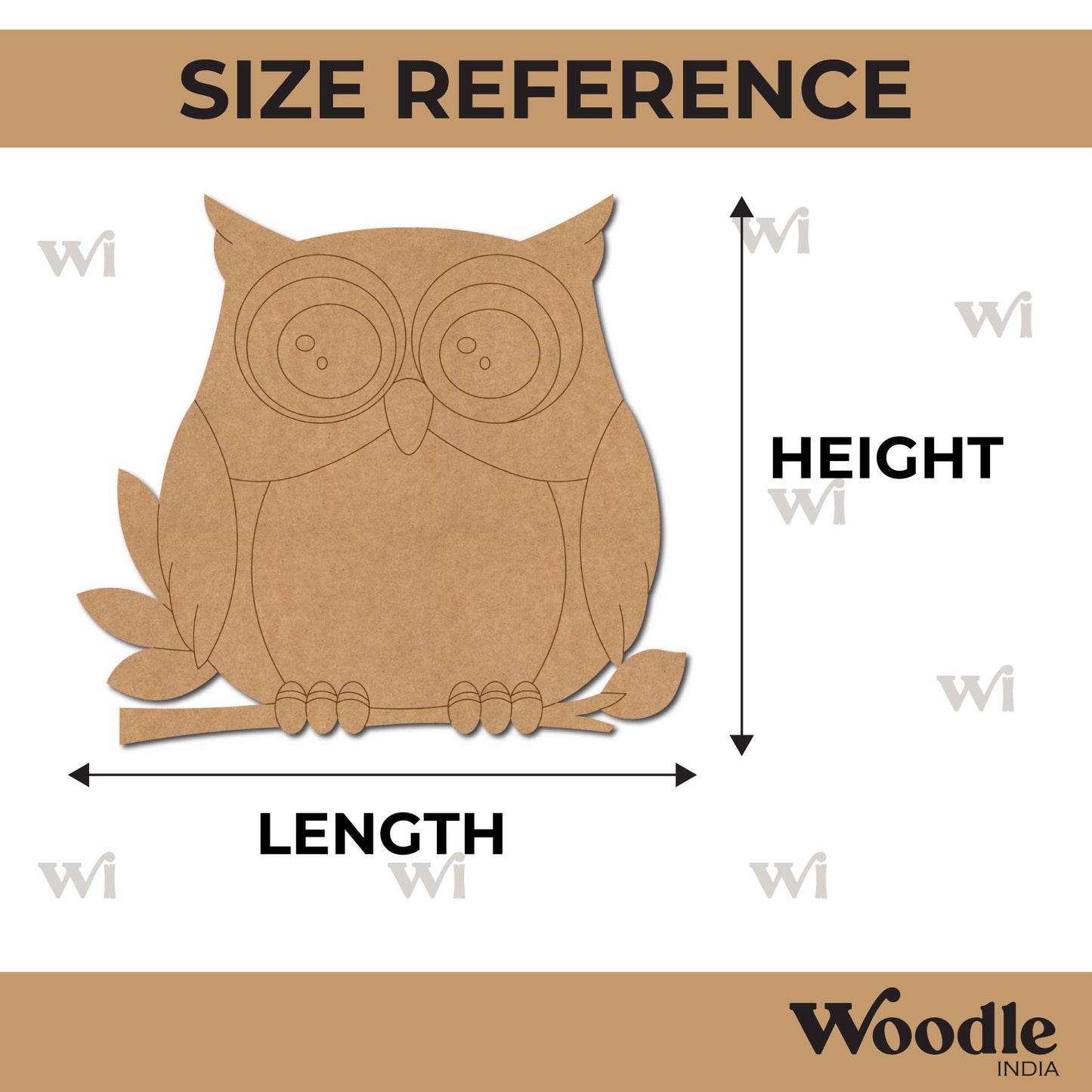 Owl Pre Marked MDF Design 25