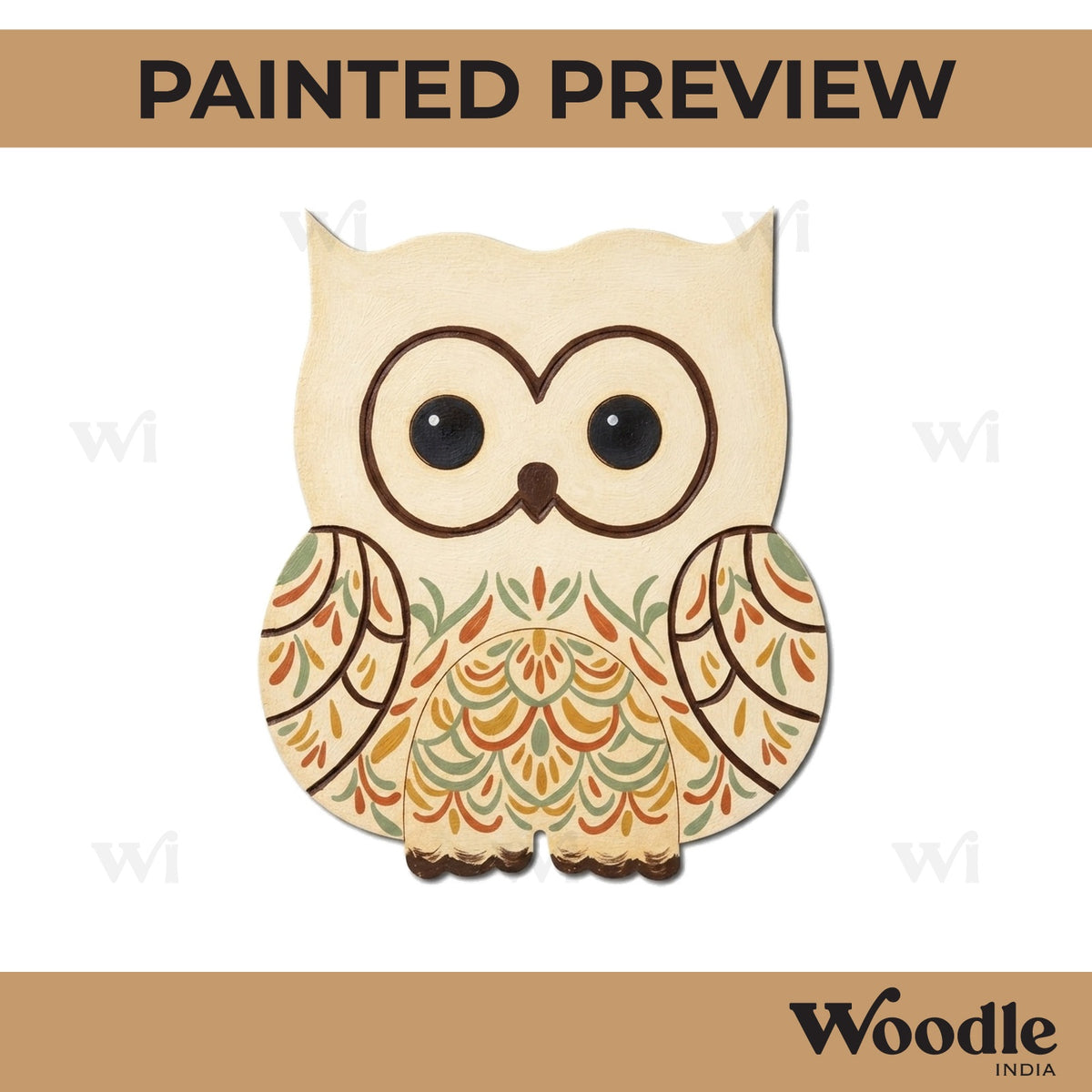 Owl Pre Marked MDF Design 4
