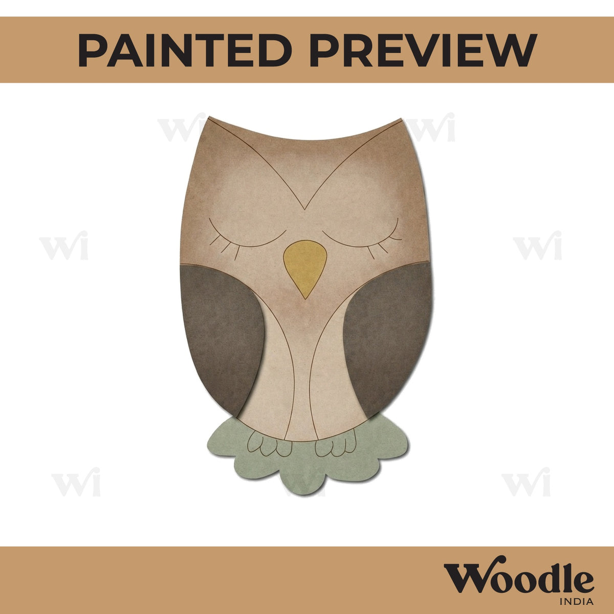 Owl Pre Marked MDF Design 5