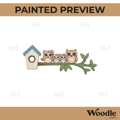 Owls Nameplate Pre Marked MDF Design 2