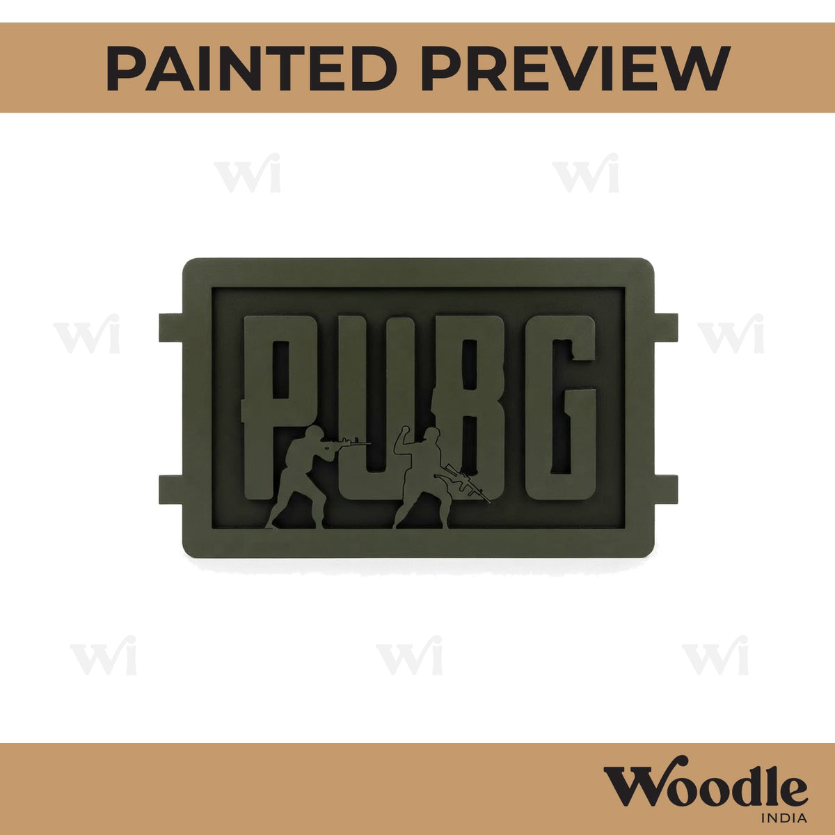 PUBG Pre Marked Base MDF Design 1