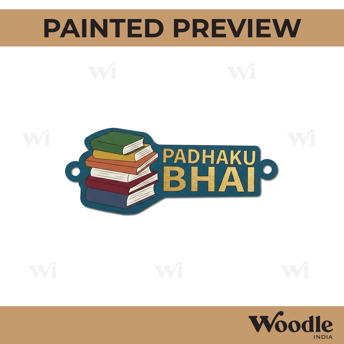 Padhaku Bhai Rakhi Pre Marked MDF Design 1