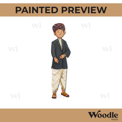 Pagdi Man Pre Marked MDF Design 2