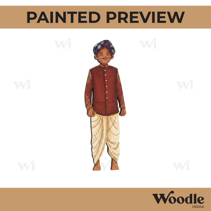 Pagdi Man Pre Marked MDF Design 3