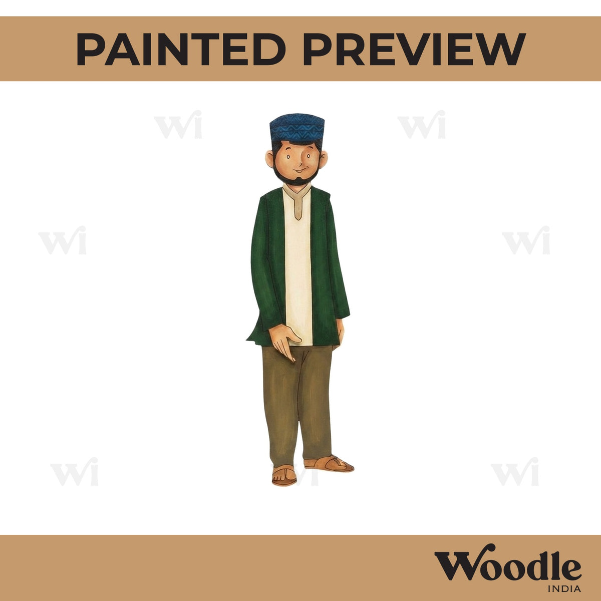 Pahadi Man Pre Marked MDF Design 2