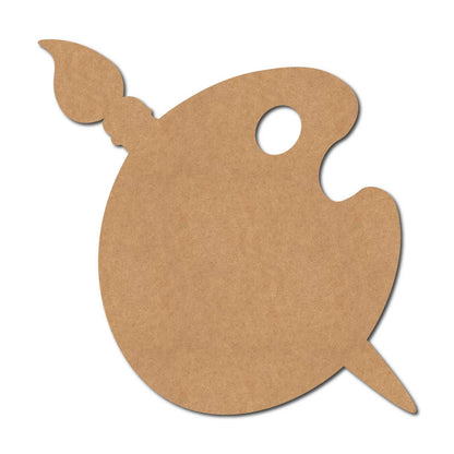 Paint Brush Palette Cutout MDF Design 1