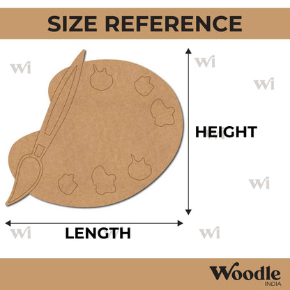 Paint Brush Palette Pre Marked MDF Design 1