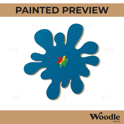 Paint Splash Cutout MDF Design 1