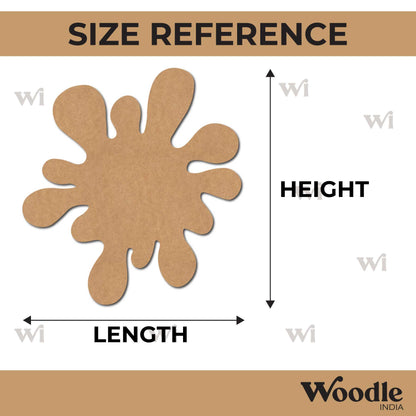 Paint Splash Cutout MDF Design 1