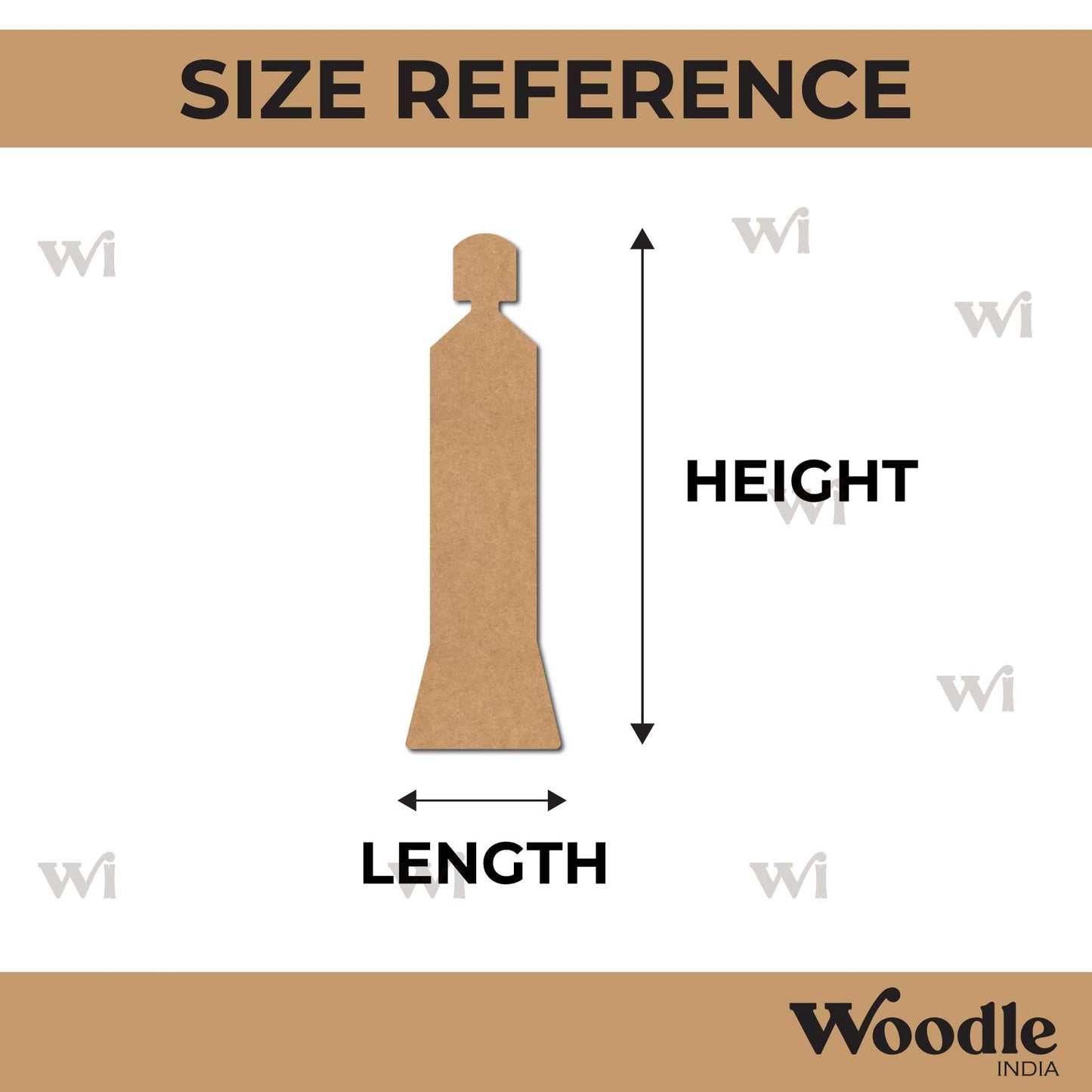 Paint Tube Cutout MDF Design 1