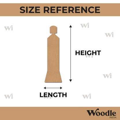 Paint Tube Cutout MDF Design 1