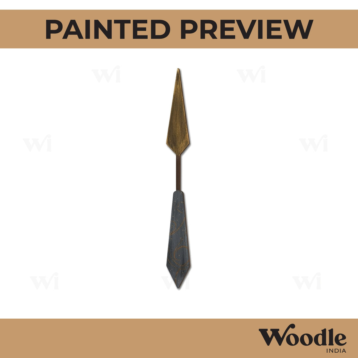 Painting Palette Knife Cutout MDF Design 1