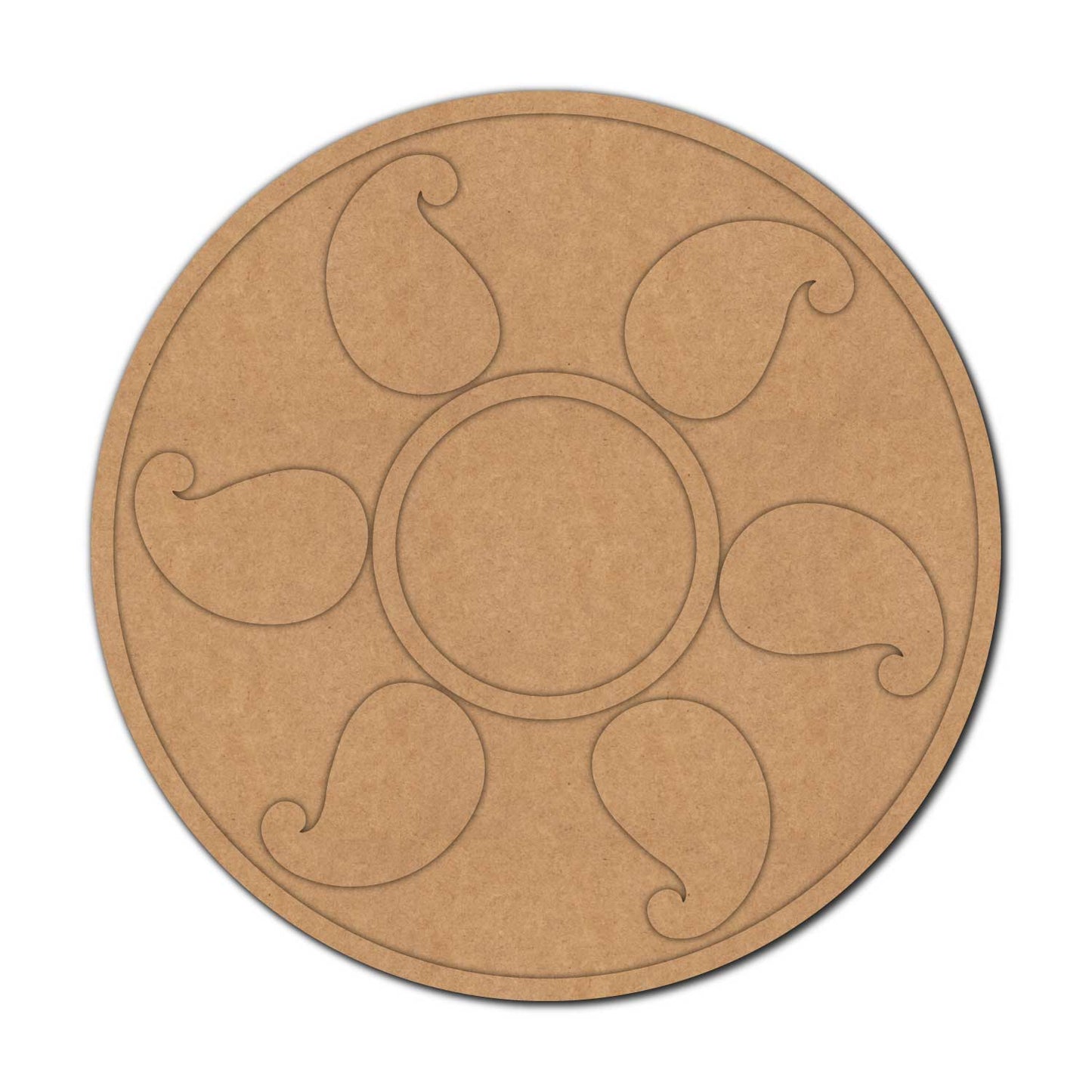 Paisley Diya Tealight Holder MDF Design 1