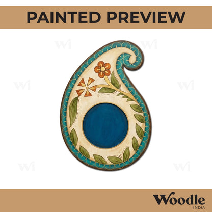 Paisley Diya Tealight Holder Pre Marked MDF Design 1