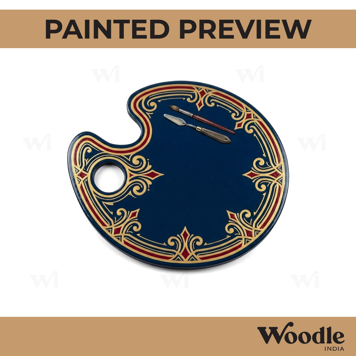 Palette Cutout MDF Design 1
