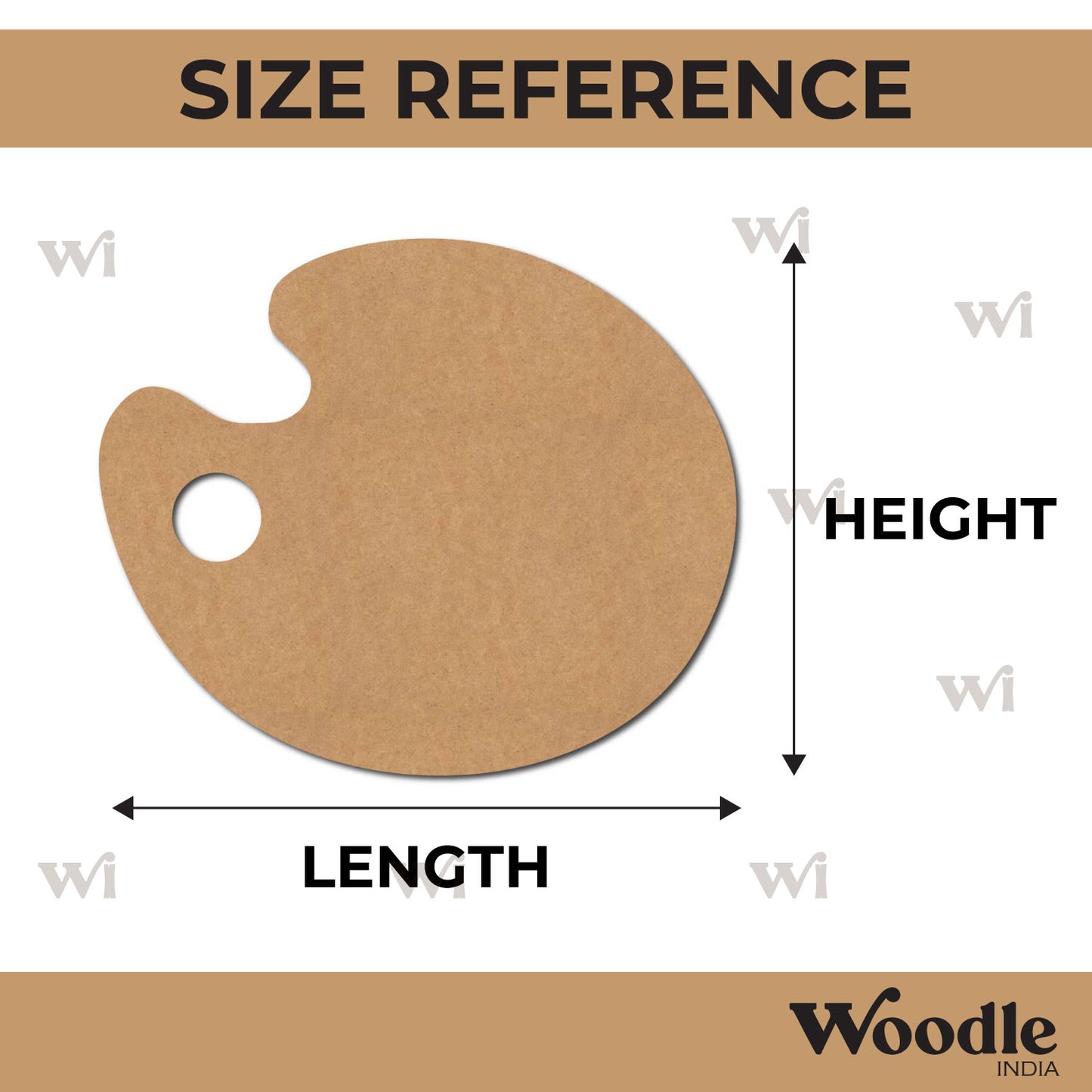 Palette Cutout MDF Design 1