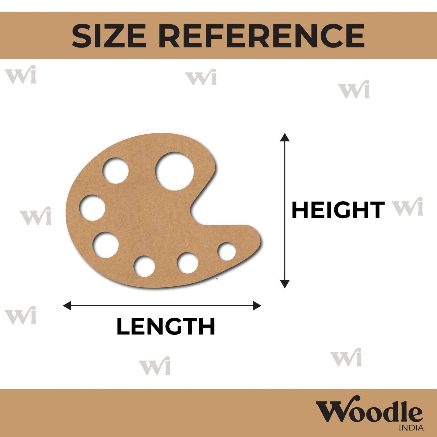 Palette Cutout MDF Design 3