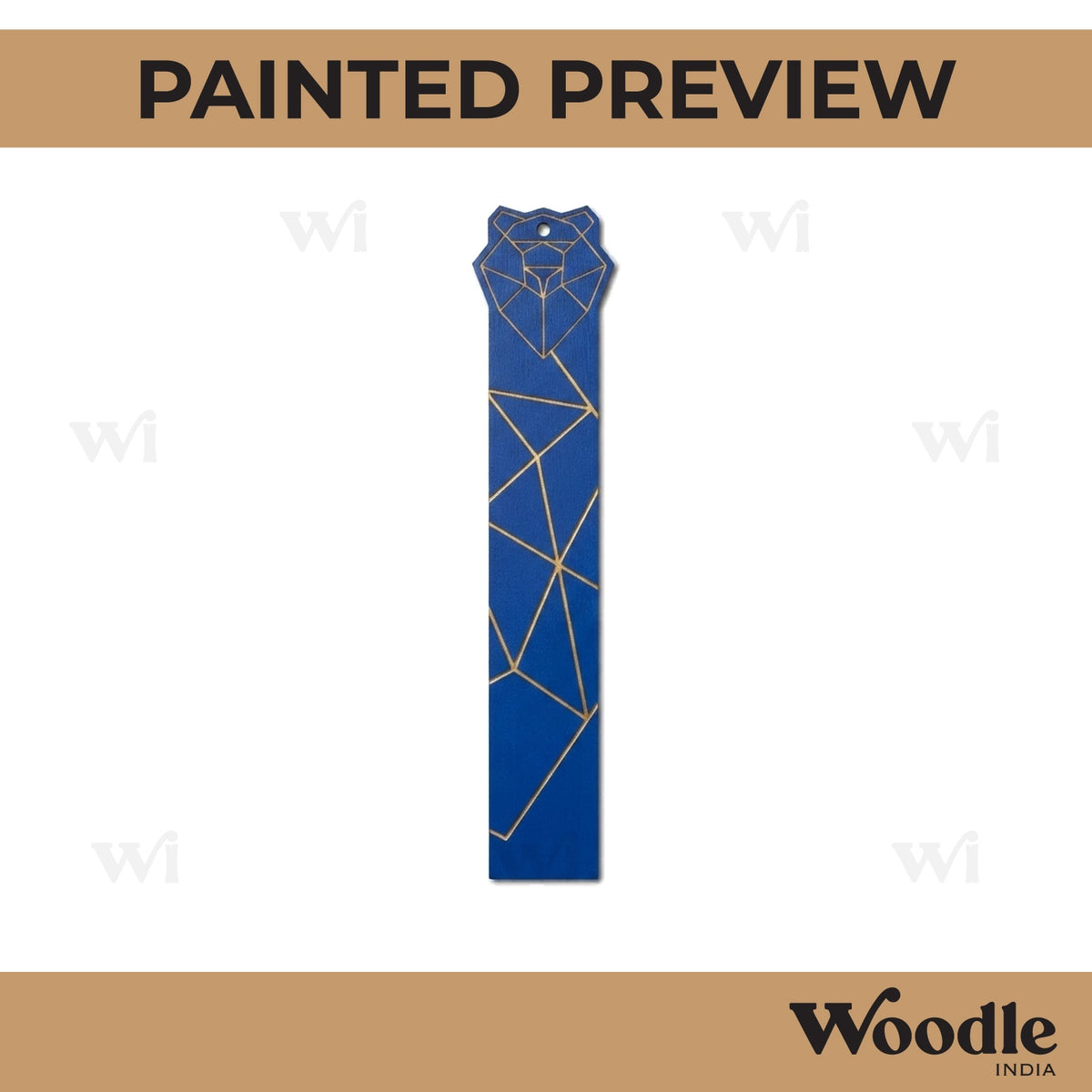 Panda Bookmark Pre Marked MDF Design 1