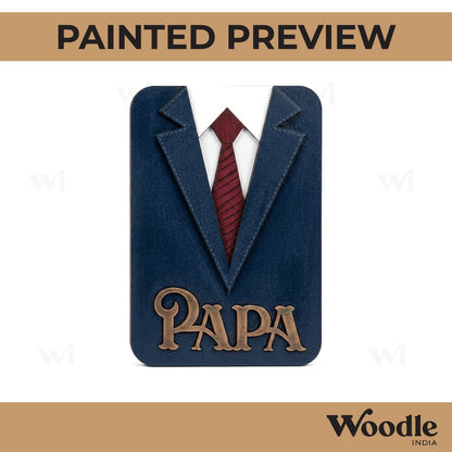 Papa Tie Collar Base MDF Design 1