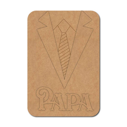Papa Tie Collar Base MDF Design 1