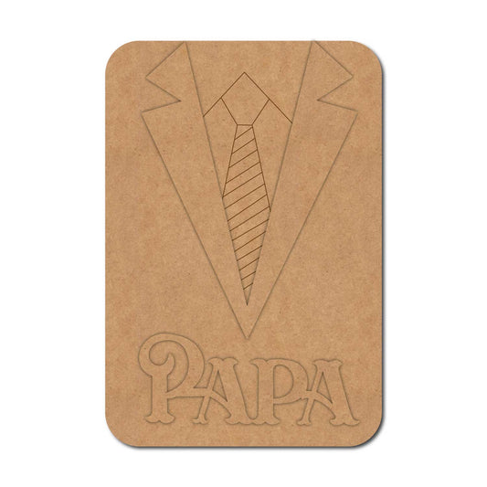 Papa Tie Collar Base MDF Design 1