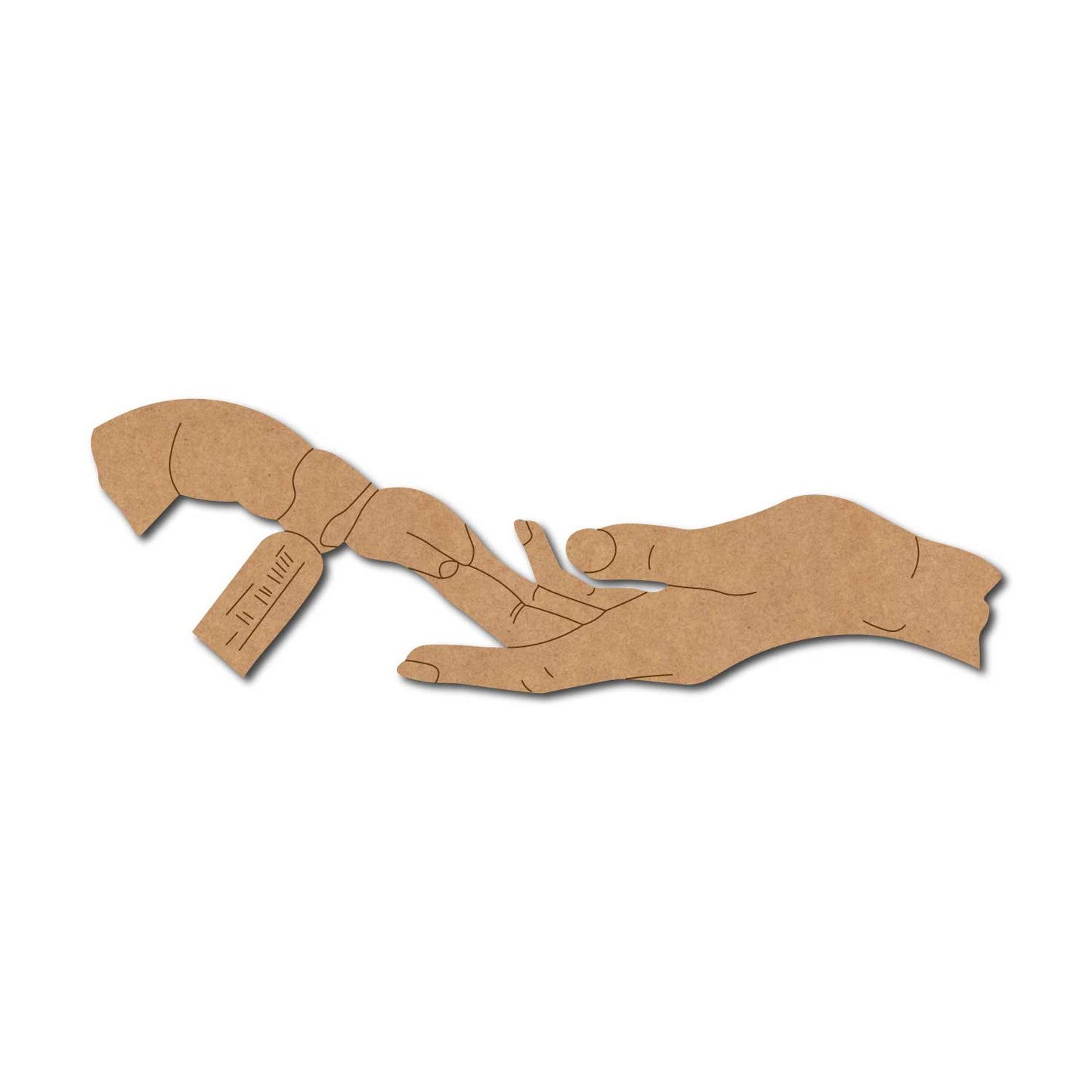 Parent Child Hands Pre Marked MDF Design 4