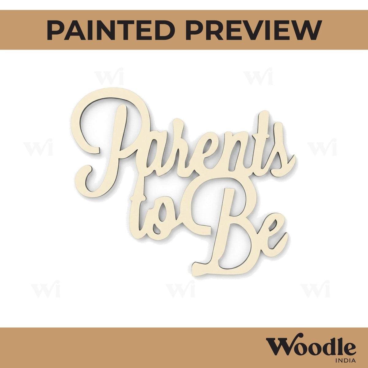 Parents To Be Cutout MDF Design 1