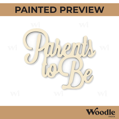 Parents To Be Cutout MDF Design 1