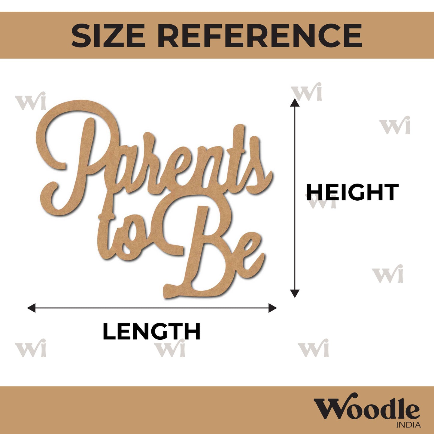 Parents To Be Cutout MDF Design 1