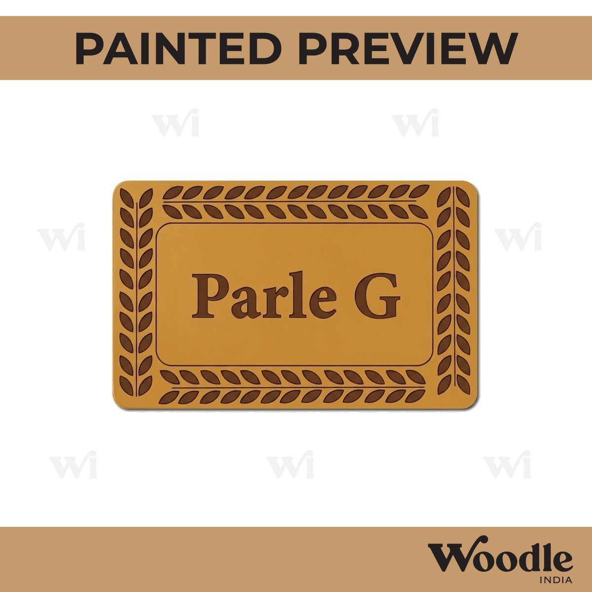 Parle G Biscuit Pre Marked MDF Design 1