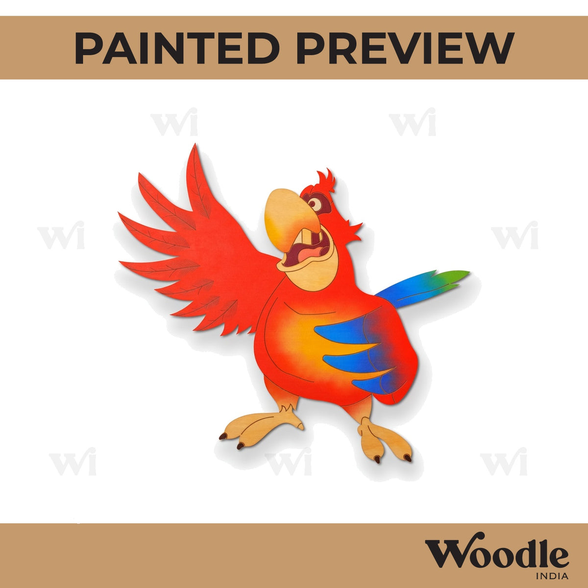 Parrot Aladdin Pre Marked MDF Design 1