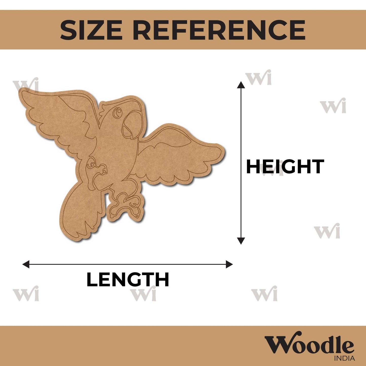 Parrot Pre Marked MDF Design 13