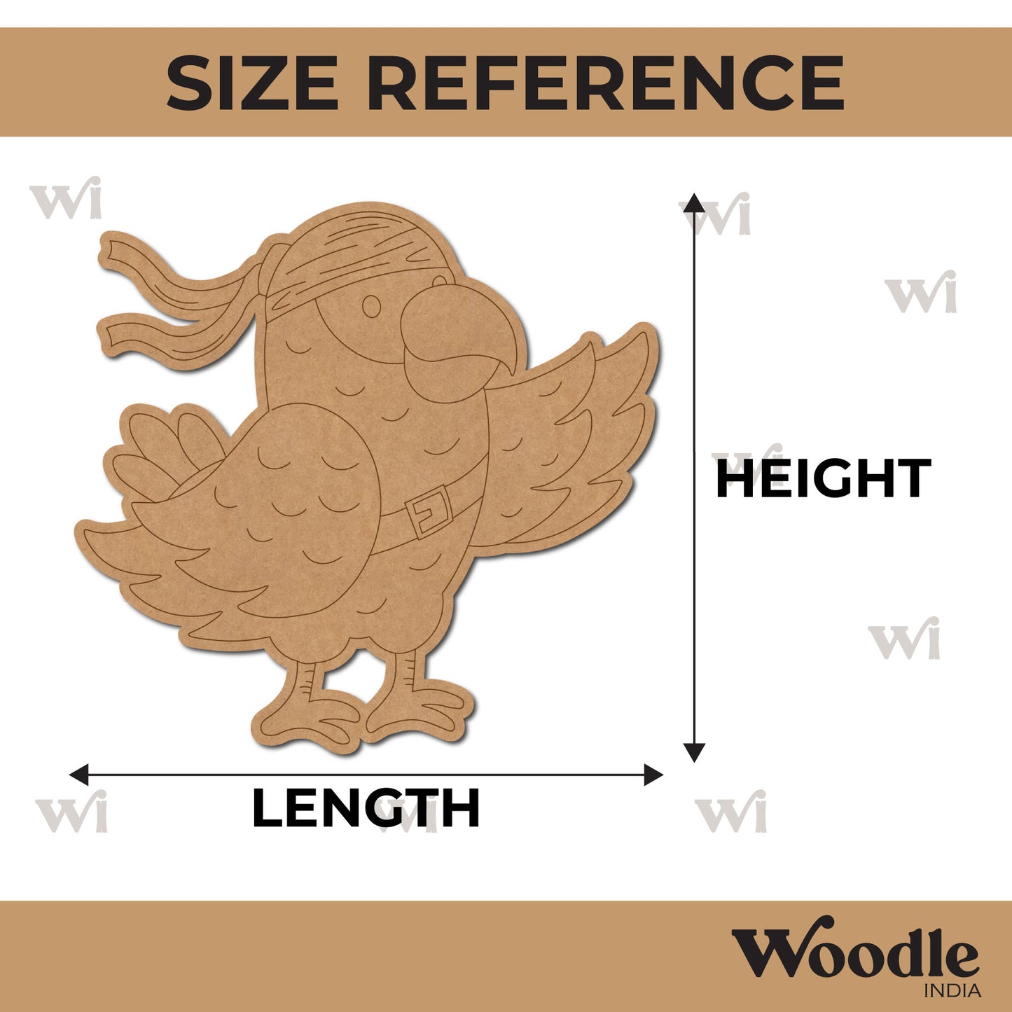 Parrot Pre Marked MDF Design 7