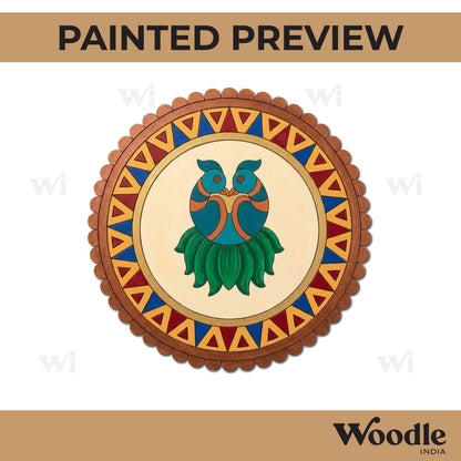 Parrot Pre Marked Round MDF Design 1