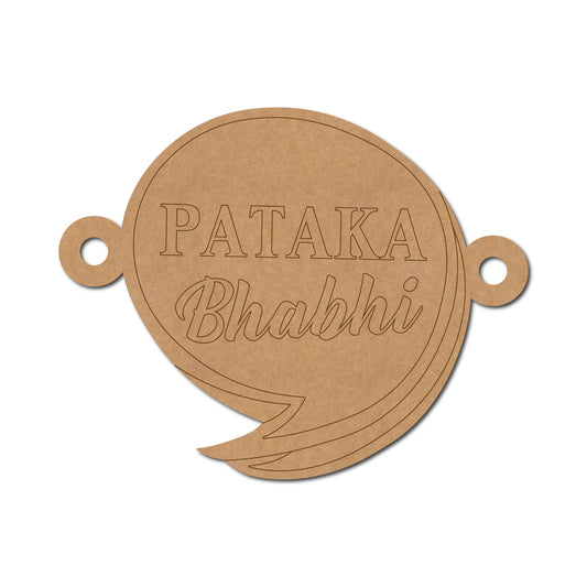 Pataka Bhabhi Rakhi Pre Marked MDF Design 1