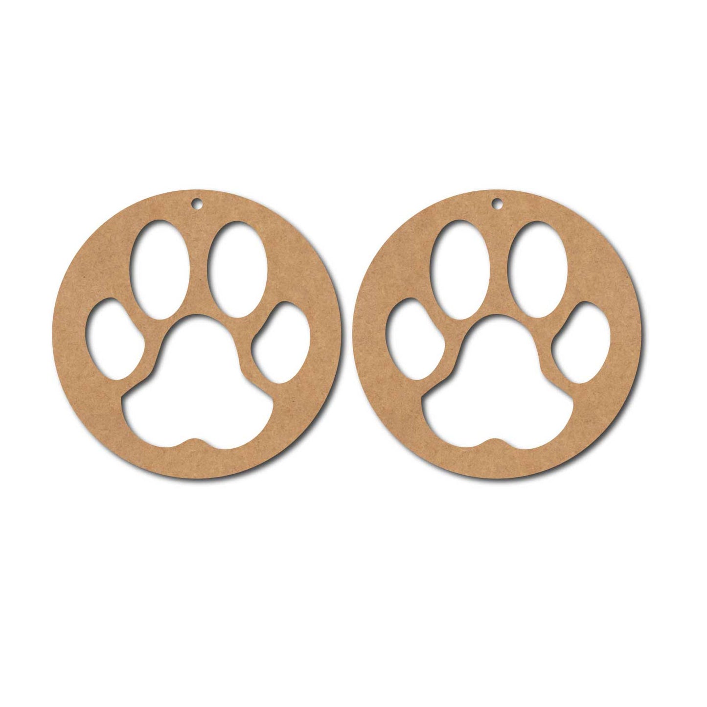 Paw Earrings MDF Design 1