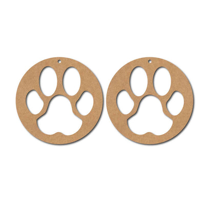 Paw Earrings MDF Design 1
