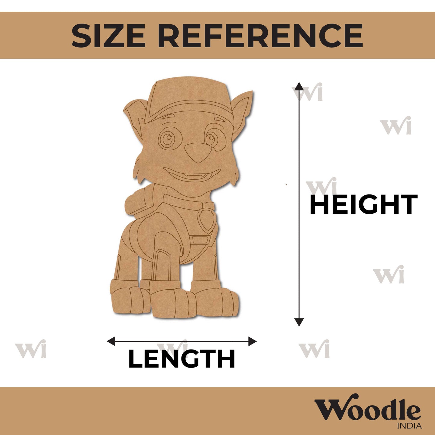 Paw Patrol Dog Pre Marked MDF Design 14