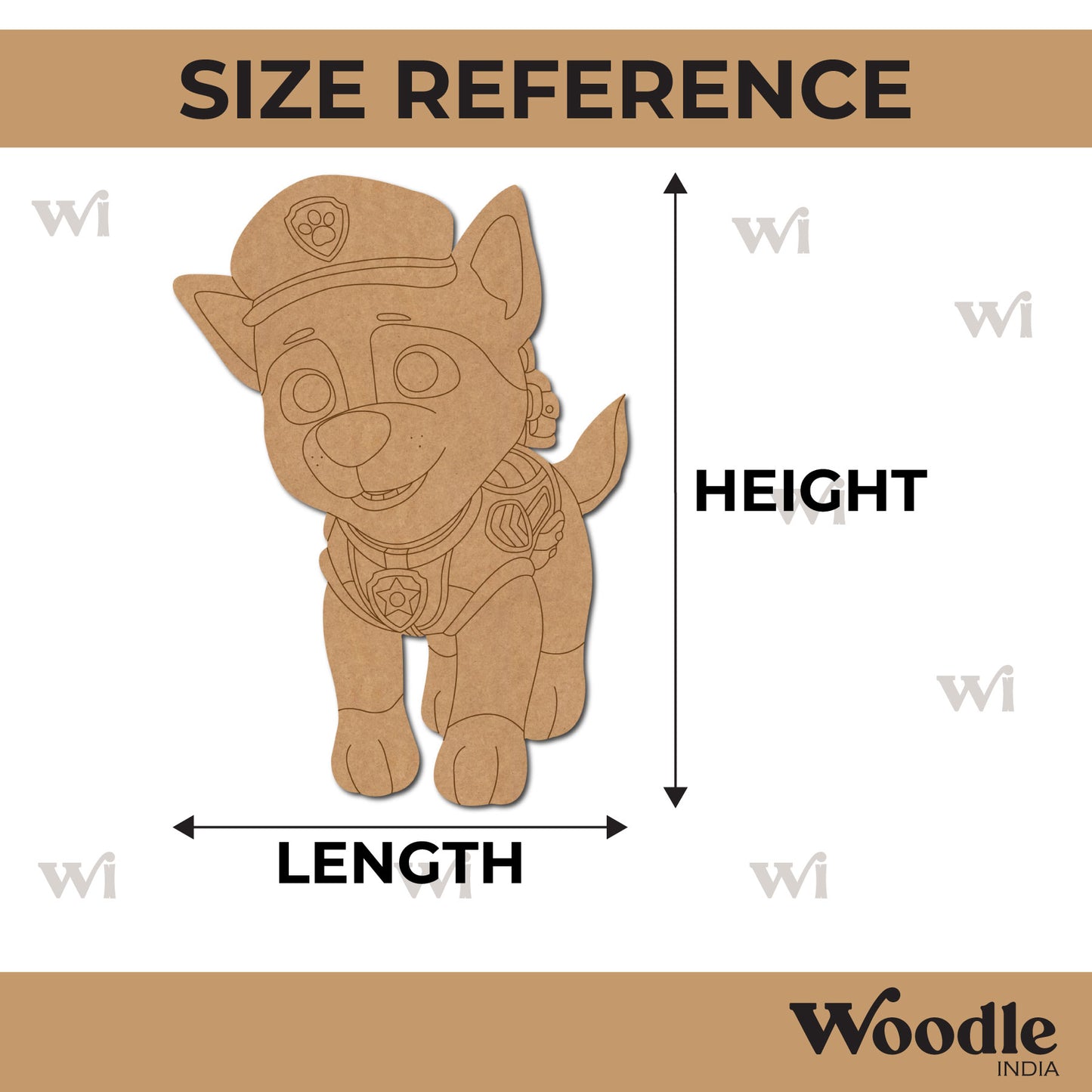 Paw Patrol Dog Pre Marked MDF Design 7