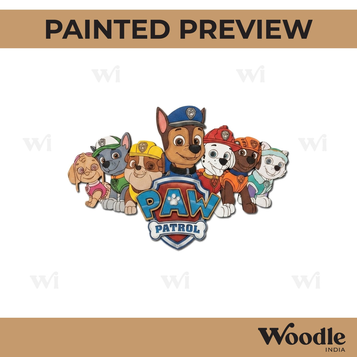 Paw Patrol Pre Marked Base MDF Design 2