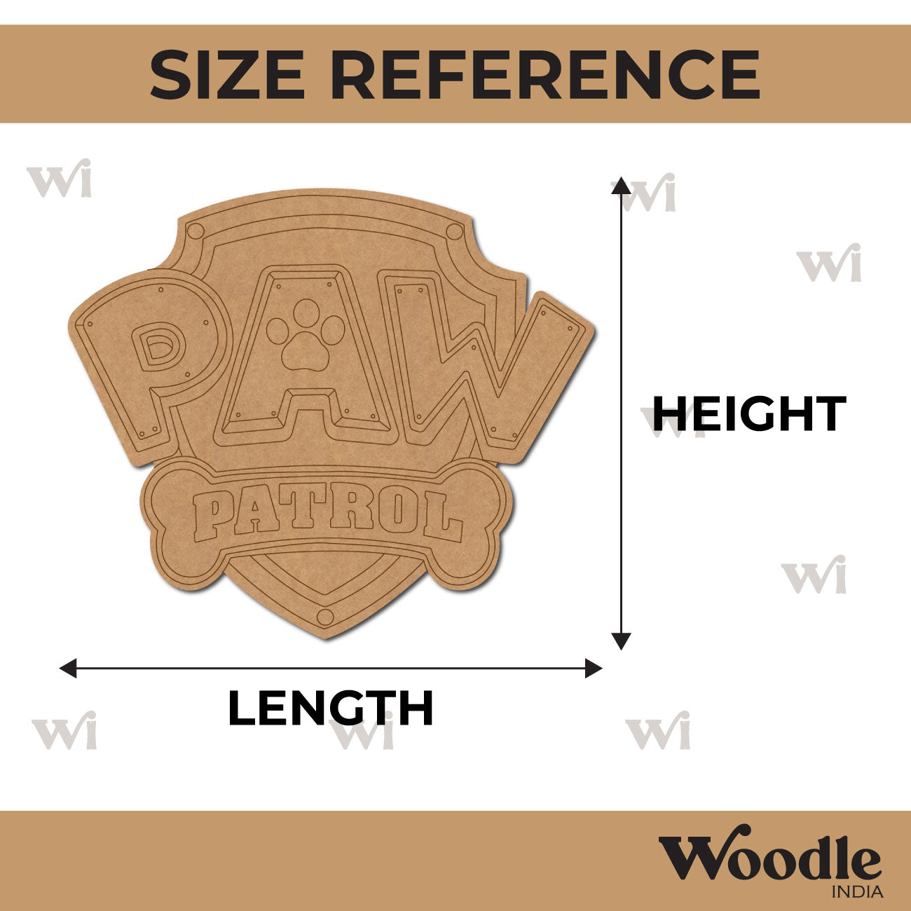 Paw Patrol Pre Marked MDF Design 1