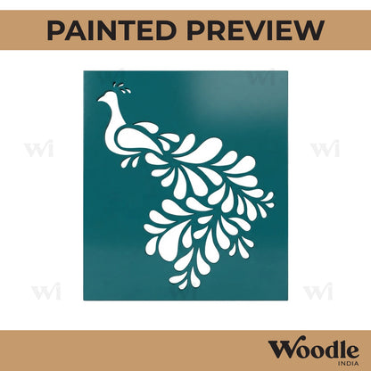 Peacock Base Cutout MDF Design 1
