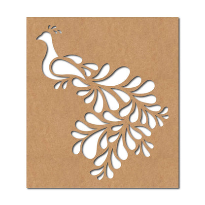 Peacock Base Cutout MDF Design 1