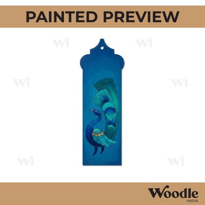Peacock Bookmark Pre Marked MDF Design 2