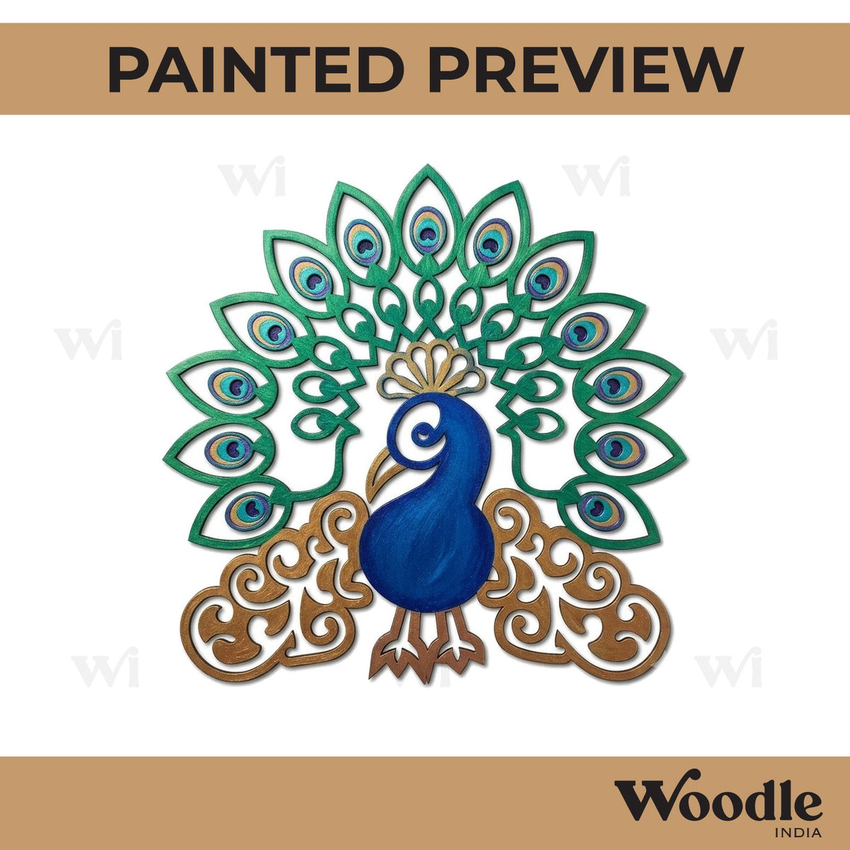 Peacock Cutout MDF Design 2