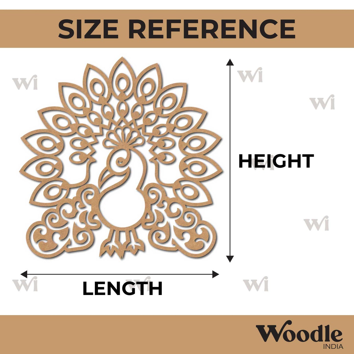 Peacock Cutout MDF Design 2