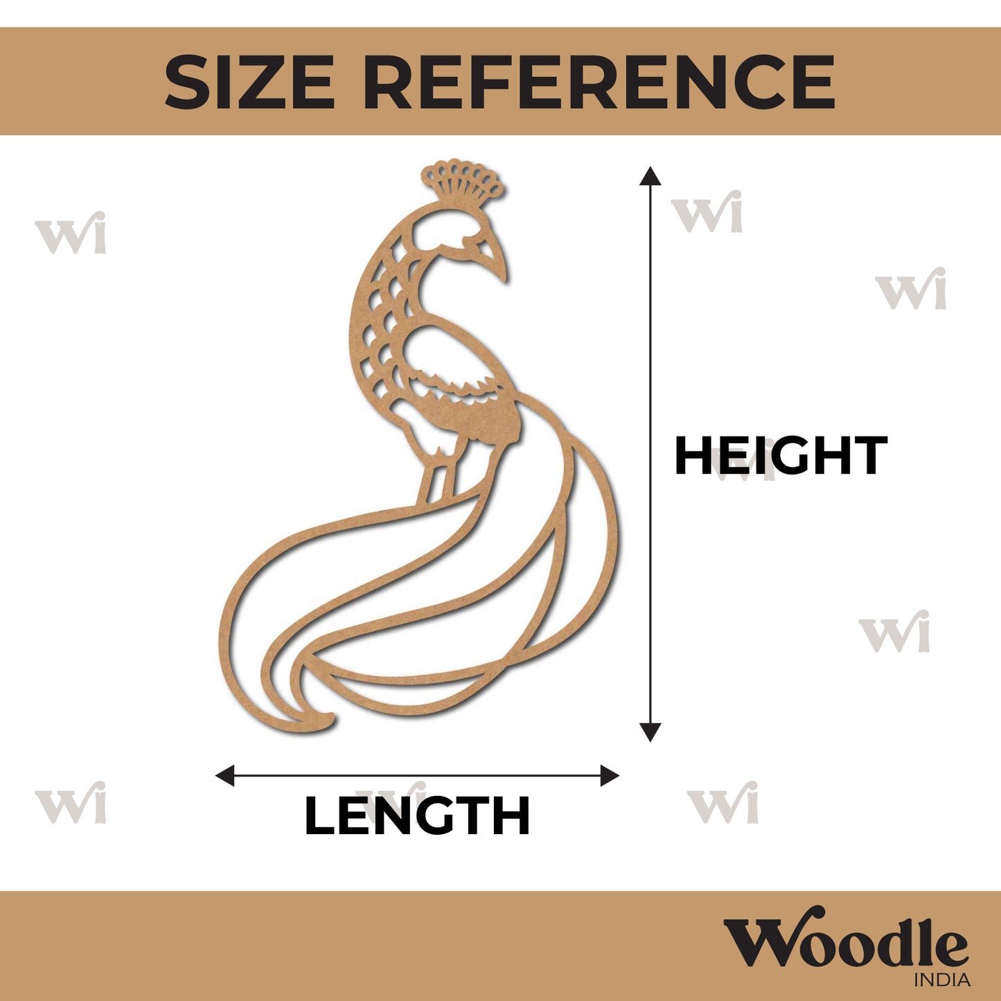 Peacock Cutout MDF Design 3