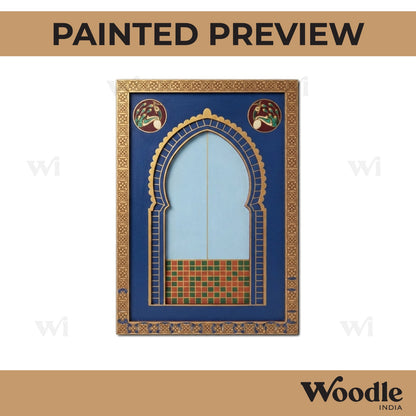 Peacock Jharokha Mayur Dwar Pre Marked MDF Design 1