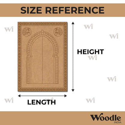 Peacock Jharokha Mayur Dwar Pre Marked MDF Design 1