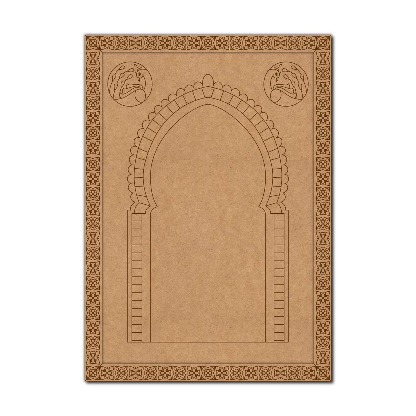 Peacock Jharokha Mayur Dwar Pre Marked MDF Design 1